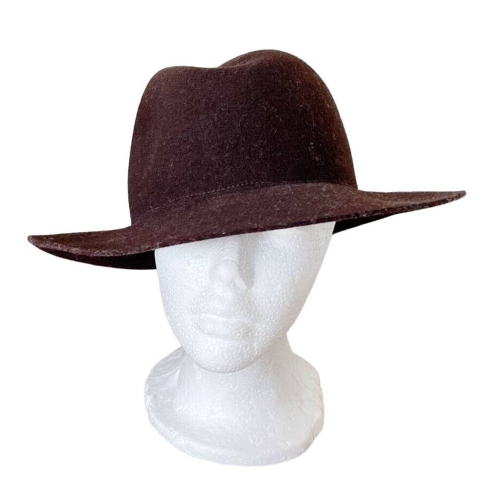 🤎 GAP 100% Wool Fedora Hat – Chocolate Brown (Size S/M)